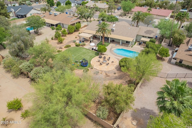6102 E Aster Dr, Scottsdale, AZ 85254 - aerial view of residential area featuring a pool area