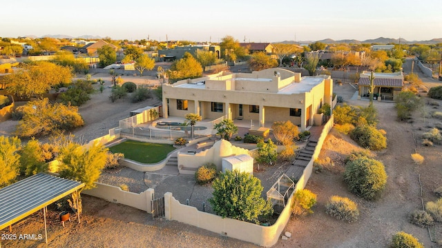 bird's eye view featuring a residential view