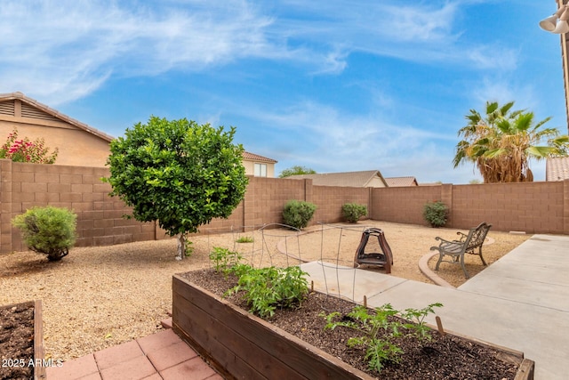 view of patio / terrace with a fenced backyard