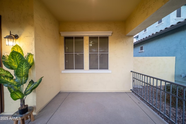 view of patio / terrace featuring a balcony