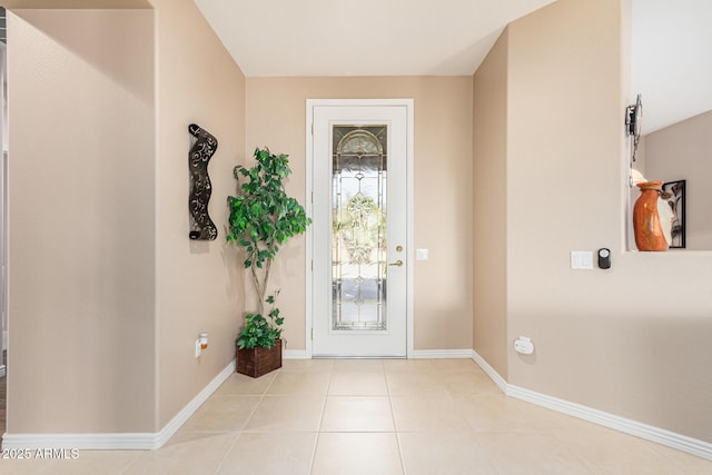 view of tiled entryway