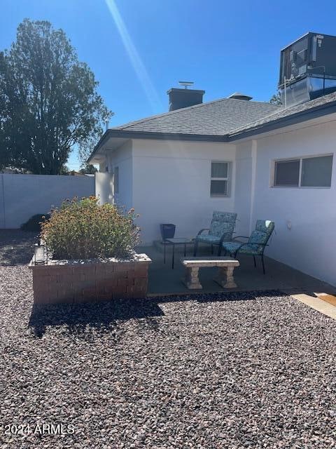 rear view of house with a patio area