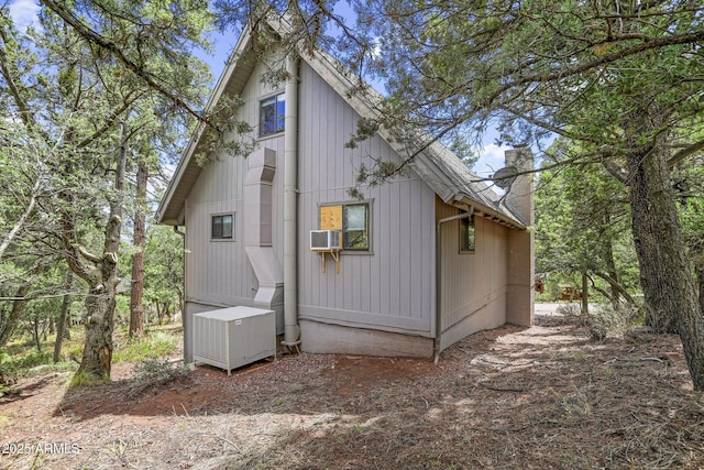 view of property exterior with cooling unit