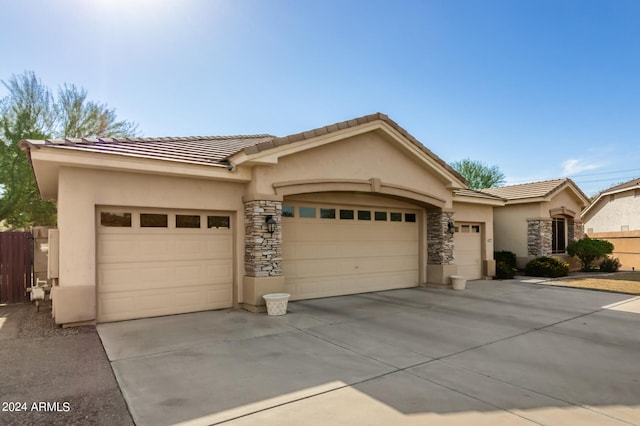 view of front of house featuring a garage