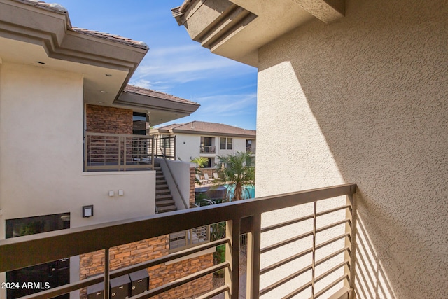 view of balcony