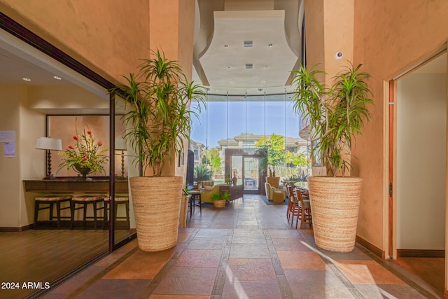 view of reception area