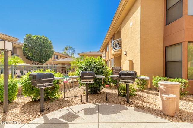 view of patio / terrace featuring area for grilling