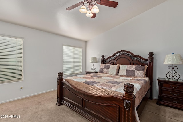 136 N 236th Ave, Buckeye, AZ 85396 - bedroom featuring baseboards, ceiling fan, and light colored carpet