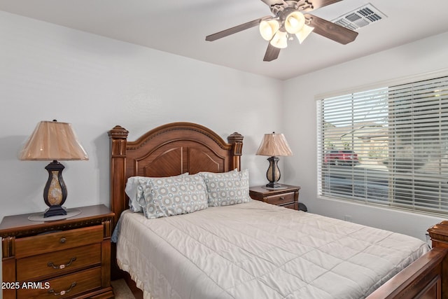 136 N 236th Ave, Buckeye, AZ 85396 - bedroom with a ceiling fan and visible vents