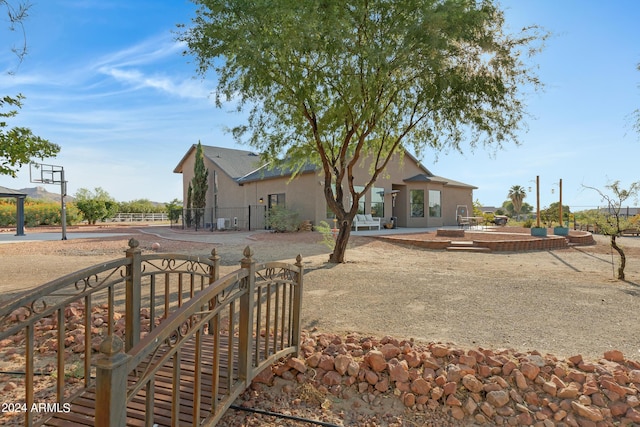 view of back of property