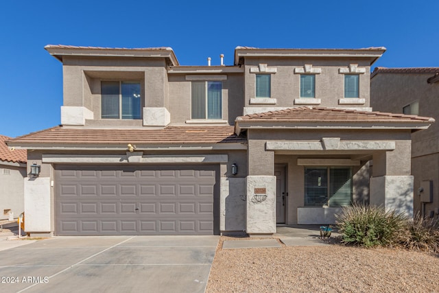 view of front of house featuring a garage