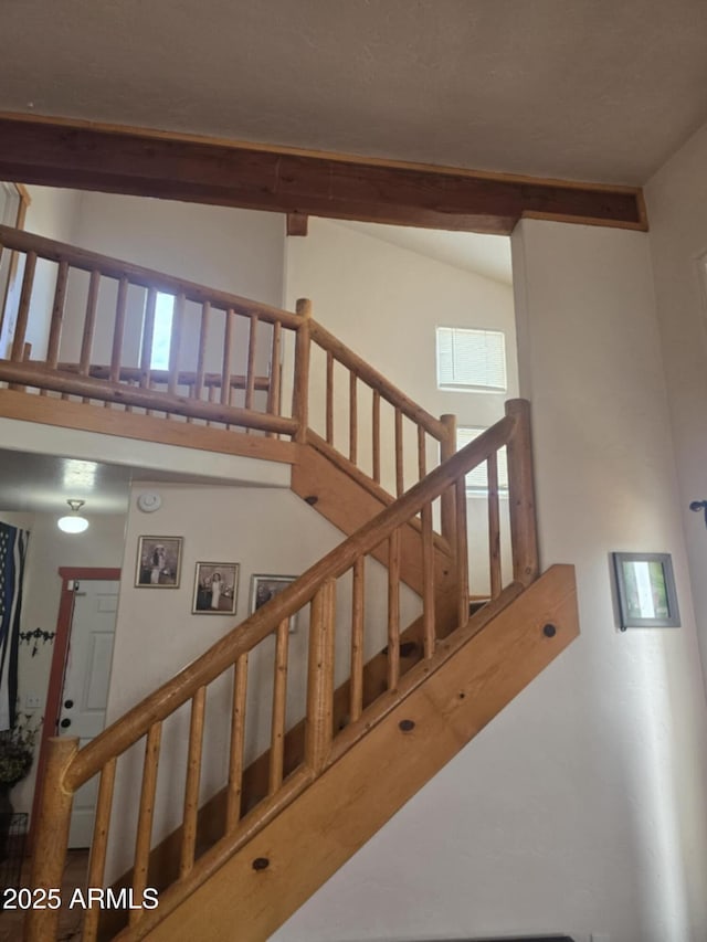 4207 N Santa Fe Ave, Douglas, AZ 85607 - stairs with a high ceiling