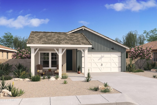 view of front of home featuring a garage