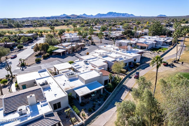 aerial view featuring a mountain view