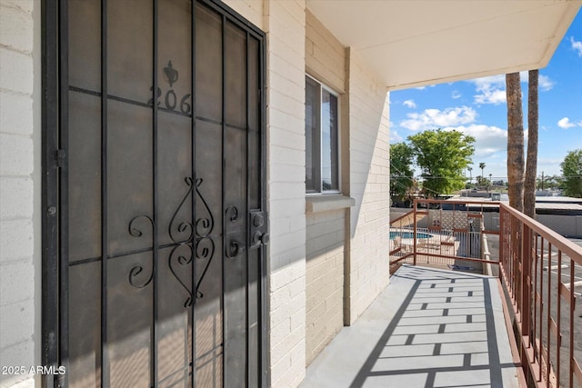 view of balcony