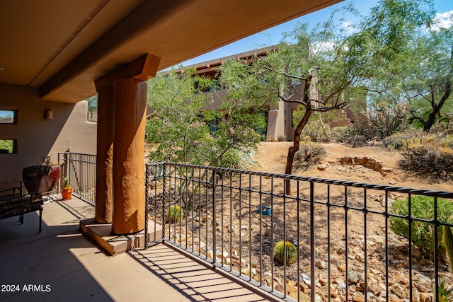 view of balcony