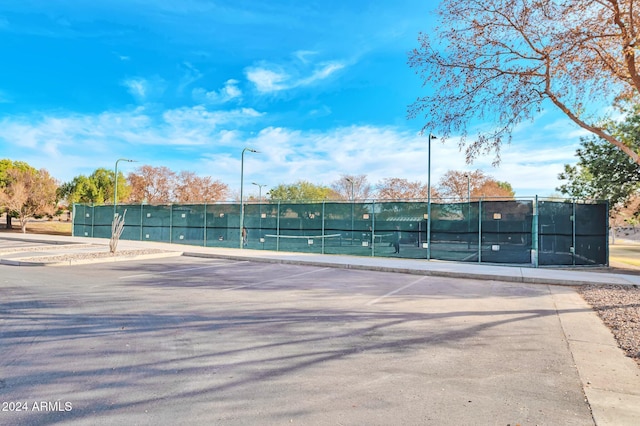 view of tennis court