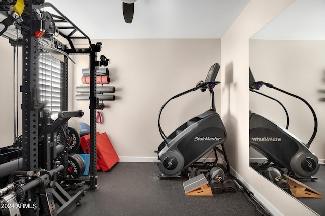 view of workout room