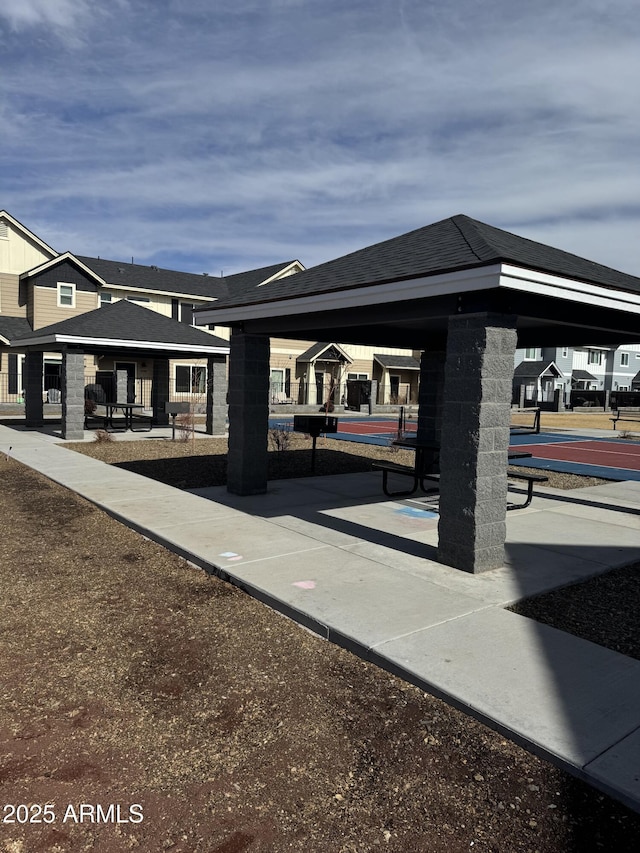 view of home's community with a gazebo