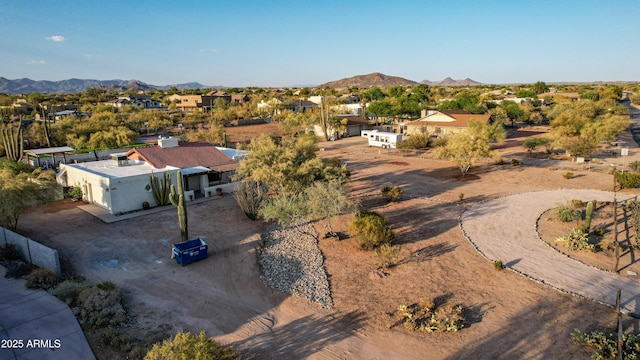 6520 E Peak View Rd, Cave Creek, AZ 85331 - aerial perspective of suburban area featuring a mountainous background