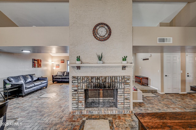 6520 E Peak View Rd, Cave Creek, AZ 85331 - living area with brick flooring