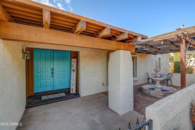 6520 E Peak View Rd, Cave Creek, AZ 85331 - property entrance with stucco siding