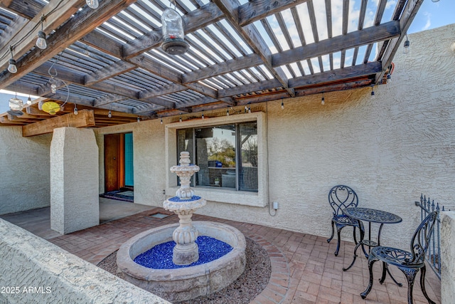 6520 E Peak View Rd, Cave Creek, AZ 85331 - view of patio / terrace featuring a pergola