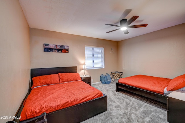 6520 E Peak View Rd, Cave Creek, AZ 85331 - bedroom featuring carpet floors, baseboards, and a ceiling fan