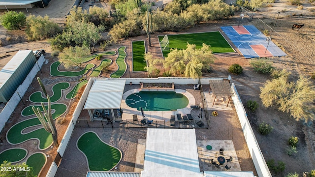 6520 E Peak View Rd, Cave Creek, AZ 85331 - drone / aerial view of a pool