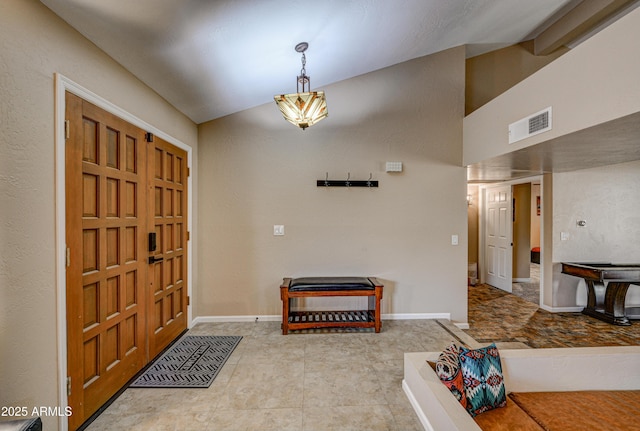 6520 E Peak View Rd, Cave Creek, AZ 85331 - entrance foyer with baseboards and lofted ceiling