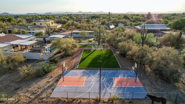 6520 E Peak View Rd, Cave Creek, AZ 85331 - aerial perspective of suburban area featuring mountains