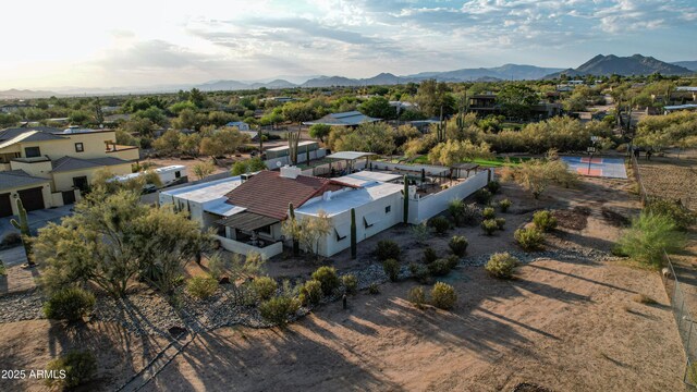 6520 E Peak View Rd, Cave Creek, AZ 85331 - aerial view of residential area featuring a mountain backdrop
