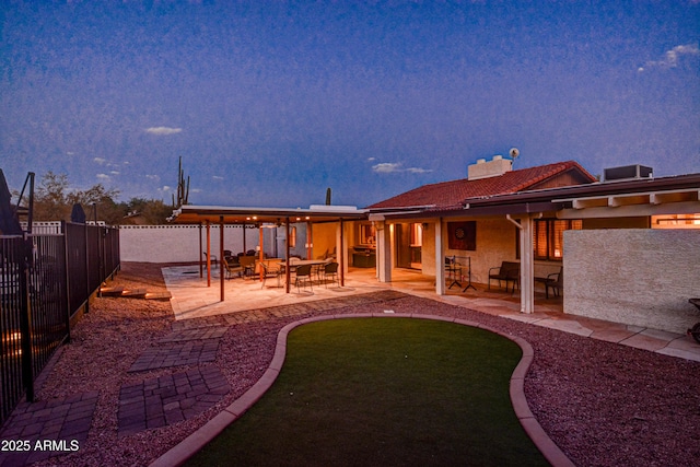 6520 E Peak View Rd, Cave Creek, AZ 85331 - fenced backyard featuring a patio