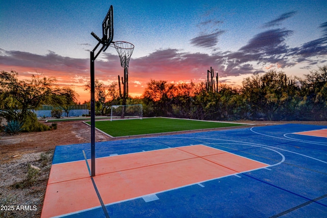6520 E Peak View Rd, Cave Creek, AZ 85331 - view of basketball court featuring community basketball court and an area for sports