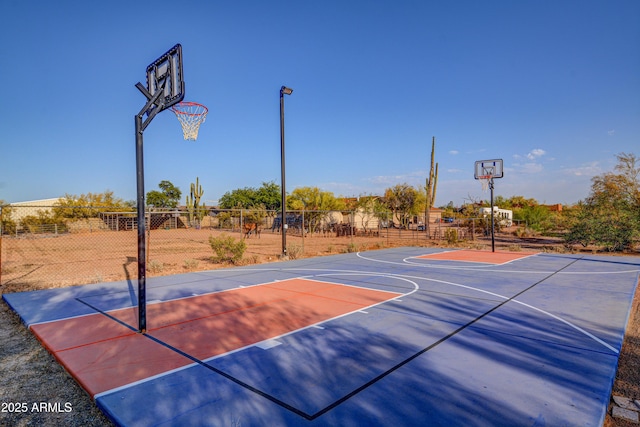 6520 E Peak View Rd, Cave Creek, AZ 85331 - view of basketball court with community basketball court and fence