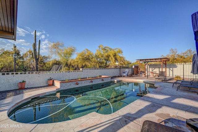 6520 E Peak View Rd, Cave Creek, AZ 85331 - view of pool featuring a fenced backyard and a patio area