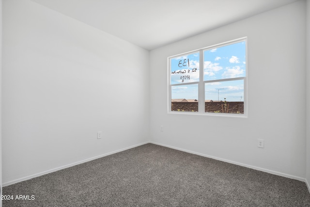 view of carpeted empty room