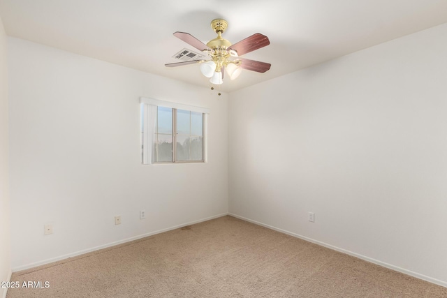 8450 S Stephanie Ln, Tempe, AZ 85284 - unfurnished room with light carpet, ceiling fan, and baseboards