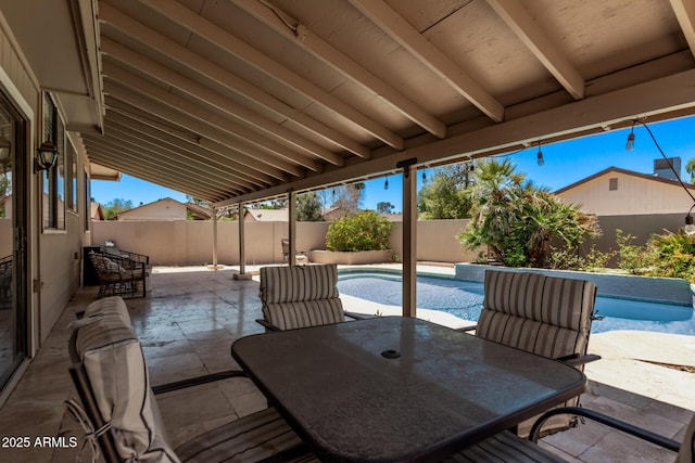 1914 S Brooks Cir, Mesa, AZ 85202 - fenced backyard with outdoor dining space and a patio area