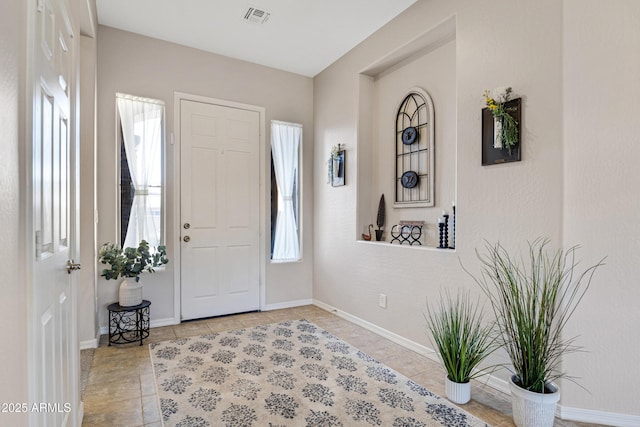 view of tiled entryway