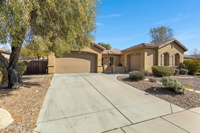 single story home featuring a garage