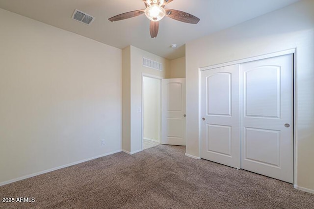 1127 E Tyler Ln, Casa Grande, AZ 85122 - unfurnished bedroom with carpet flooring, baseboards, and visible vents