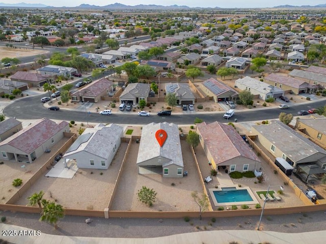 1127 E Tyler Ln, Casa Grande, AZ 85122 - aerial view with a residential view and a mountain view