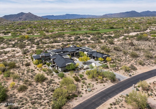 8328 E Whisper Rock Trl, Scottsdale, AZ 85266 - bird's eye view with a mountain view and a desert view