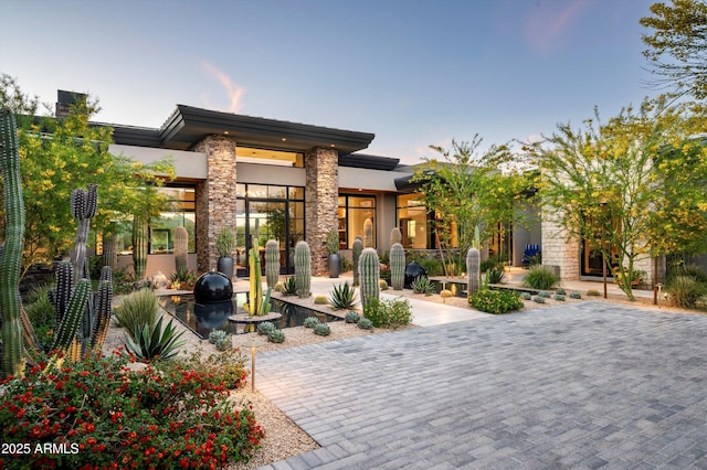 8328 E Whisper Rock Trl, Scottsdale, AZ 85266 - view of front of house featuring stone siding