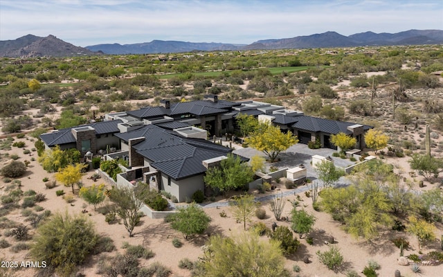 8328 E Whisper Rock Trl, Scottsdale, AZ 85266 - birds eye view of property with a mountain view and view of desert
