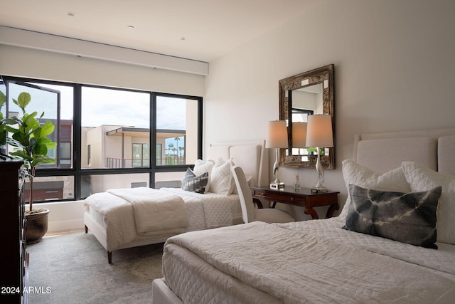 bedroom featuring carpet flooring