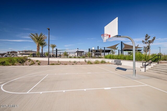 1205 W Sparrow Dr, Queen Creek, AZ 85140 - view of sport court with community basketball court and fence