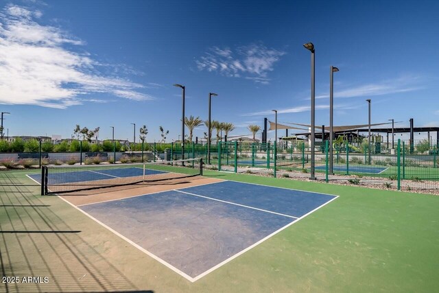 1205 W Sparrow Dr, Queen Creek, AZ 85140 - view of tennis court with fence