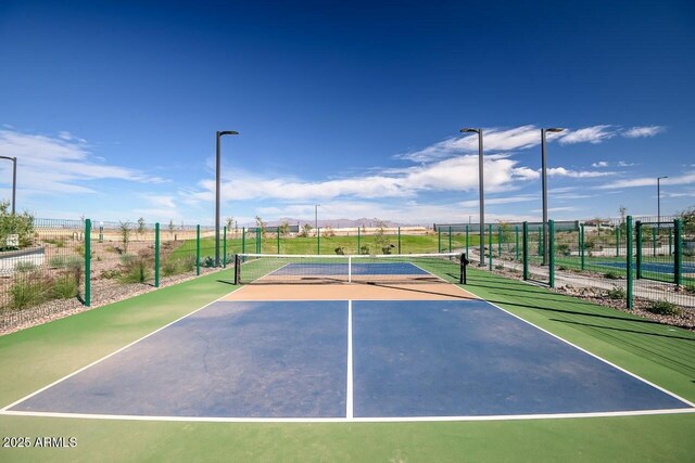 1205 W Sparrow Dr, Queen Creek, AZ 85140 - view of tennis court with fence and community basketball court
